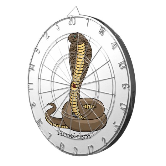 Braune Kobra Dartscheibe (Vorderseite rechts)