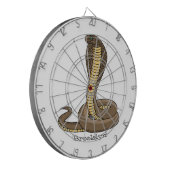 Braune Kobra Dartscheibe (Vorderseite Links)