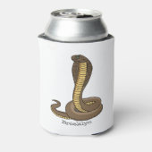 Braune Kobra Dosenkühler (Kanne Rückseite)