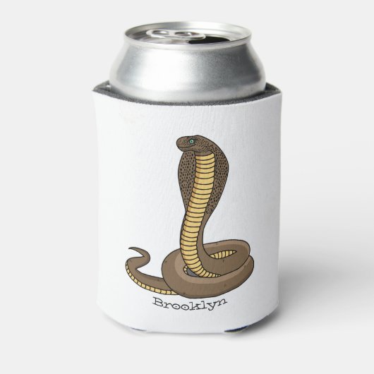 Braune Kobra Dosenkühler (Kanne Rückseite)