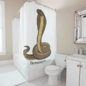 Braune Kobra Duschvorhang (Beispiel)