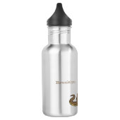 Braune Kobra Edelstahlflasche (Links)