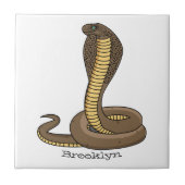 Braune Kobra Fliese (Vorderseite)