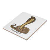 Braune Kobra Fliese (Seite)