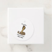 Braune Kobra Geschenkanhänger (Beispiel)