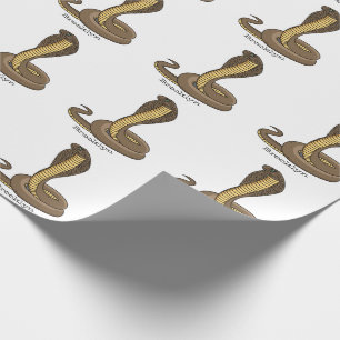 Braune Kobra Geschenkpapier