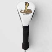 Braune Kobra Golf Headcover (Vorderseite)