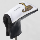 Braune Kobra Golf Headcover (3/4 Vorderseite)