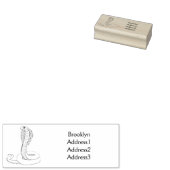 Braune Kobra Gummistempel (Stempel)