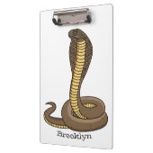 Braune Kobra Klemmbrett (Links)