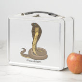 Braune Kobra Metall Brotdose (Beispiel)