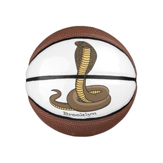 Braune Kobra Mini Basketball (Vorderseite)