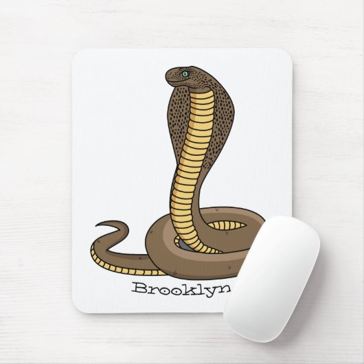 Braune Kobra Mousepad (Mit Mouse)
