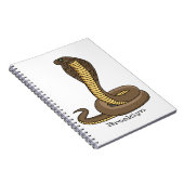 Braune Kobra Notizblock (Rechte Seite)