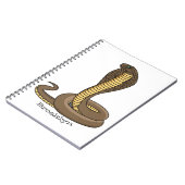 Braune Kobra Notizblock (Linke Seite)