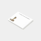 Braune Kobra Post-it Klebezettel (angewinkelt)