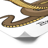 Braune Kobra Poster (Ecke)