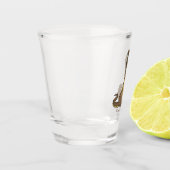 Braune Kobra Schnapsglas (Links)
