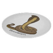 Braune Kobra Schneidebrett (Ecke)