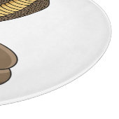 Braune Kobra Schneidebrett (Ecke)