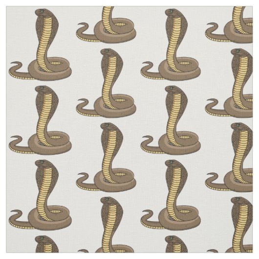 Braune Kobra Stoff (Muster)