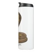 Braune Kobra Thermosbecher (Nach rechts gedreht)