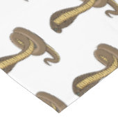 Braune Kobra Tischdecke (Schrägansicht)