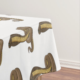 Braune Kobra Tischdecke