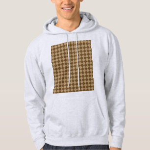 Braune Kombination Diamantmuster von STaylor Hoodie