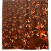 Braune Koralle, mit Prägung Duschvorhang (Vorderseite)