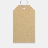 Braune Kraft Handgefertigt mit Personalisierter Li Geschenkanhänger (Rückseite)