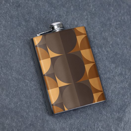 Braune Kreise Flachmann