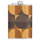 Braune Kreise Flachmann (Vorderseite)