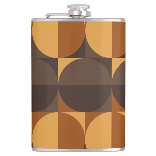 Braune Kreise Flachmann (Vorderseite)