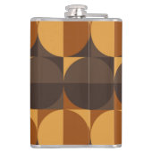 Braune Kreise Flachmann (Rückseite)