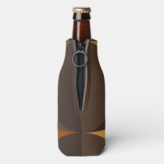 Braune Kreise Flaschenkühler (Flasche Rückseite)