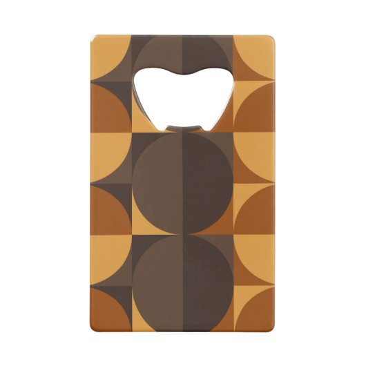 Braune Kreise Geldbeutel Flaschenöffner (Rückseite)