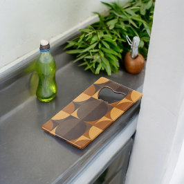 Braune Kreise Geldbeutel Flaschenöffner