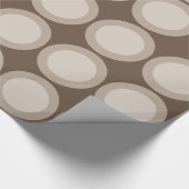 Braune Kreise Geschenkpapier (Ecke)