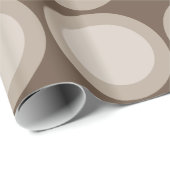 Braune Kreise Geschenkpapier (Rolleneckpunkt)