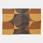 Braune Kreise Geschirrtuch (Horizontal)