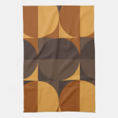 Braune Kreise Geschirrtuch (Vertikal)