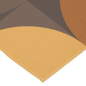 Braune Kreise Großer Tischläufer (Ecke)