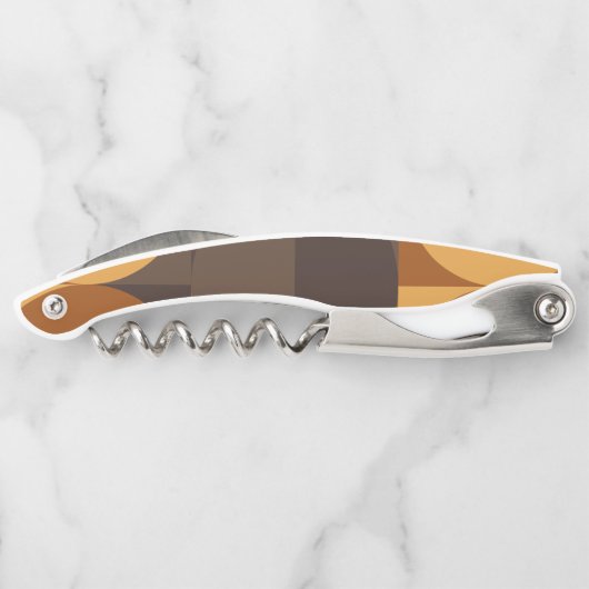 Braune Kreise Kellnermesser (Rückseite)