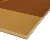 Braune Kreise Schneidebrett (Ecke)