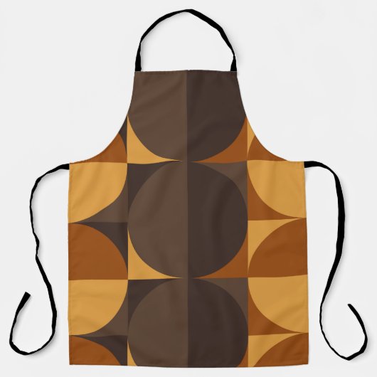 Braune Kreise Schürze (Vorderseite)