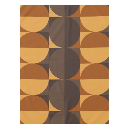 Braune Kreise Tischdecke (Vorderseite)