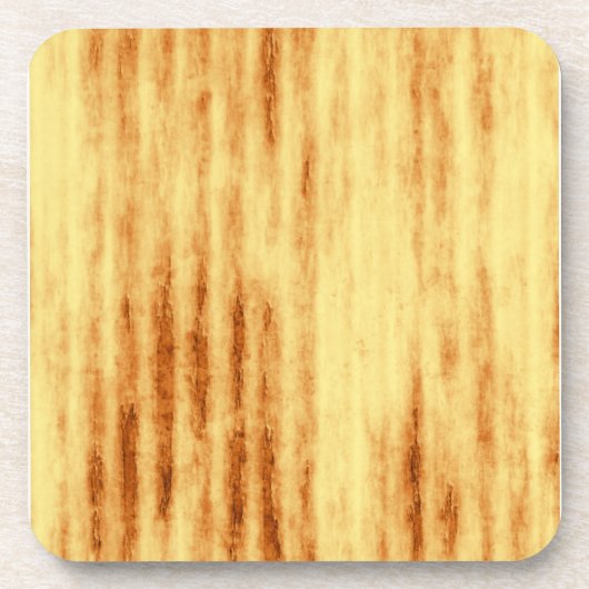 Braune Kronmarken auf Gelb Untersetzer (Vorderseite)