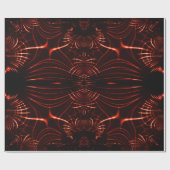 Braune Krümmungen aus Korallen hell Geschenkpapier (Flach)