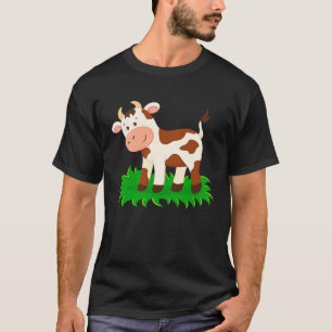 Braune Kuh Baby Kinder Jungen Mädchen Kalb T-Shirt